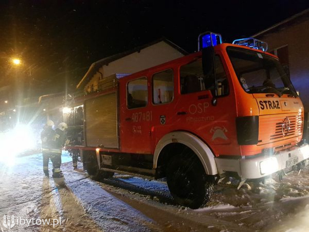 Pożar przewodu kominowego w Brzeźnie Szlacheckim [GALERIA]