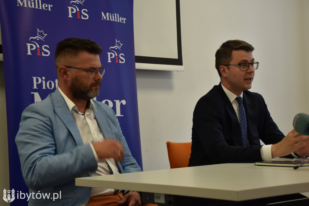 Rzecznik rządu PIOTR MÜLLER na spotkaniu w Bytowie