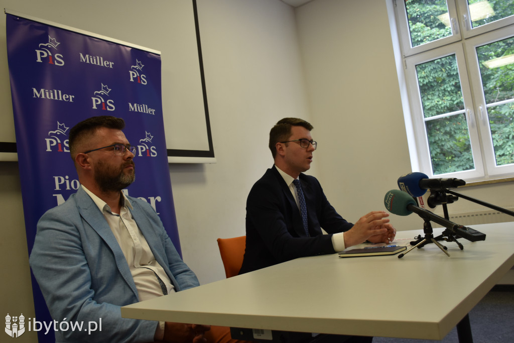 Rzecznik rządu PIOTR MÜLLER na spotkaniu w Bytowie