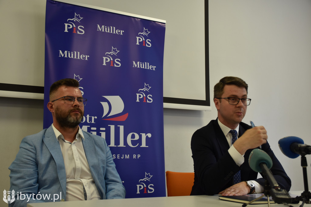 Rzecznik rządu PIOTR MÜLLER na spotkaniu w Bytowie