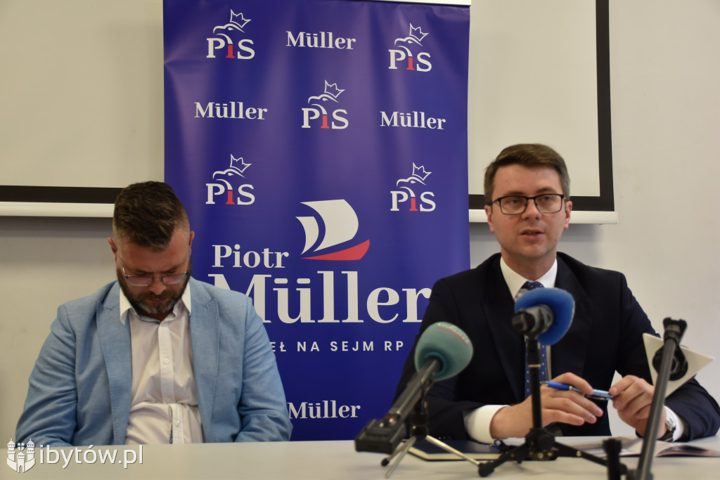 Rzecznik rządu PIOTR MÜLLER na spotkaniu w Bytowie