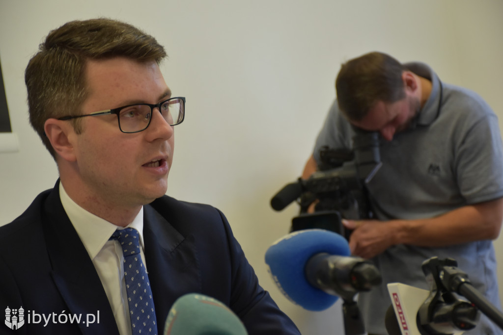 Rzecznik rządu PIOTR MÜLLER na spotkaniu w Bytowie