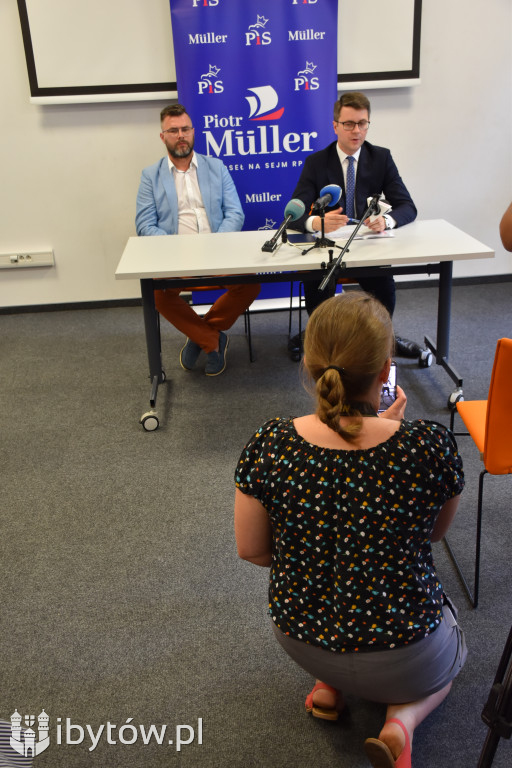 Rzecznik rządu PIOTR MÜLLER na spotkaniu w Bytowie