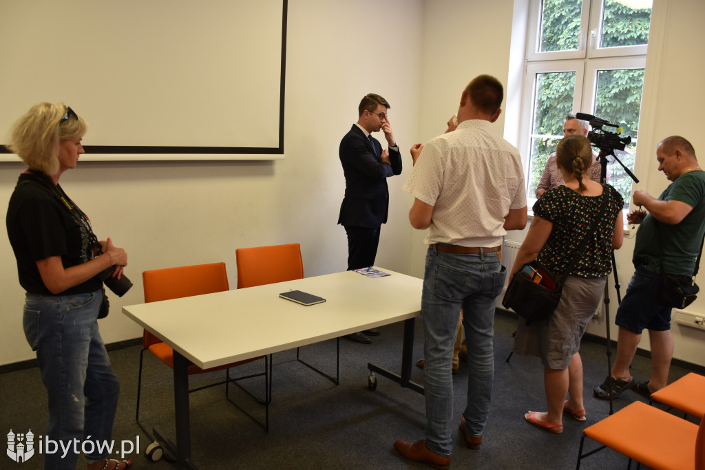 Rzecznik rządu PIOTR MÜLLER na spotkaniu w Bytowie