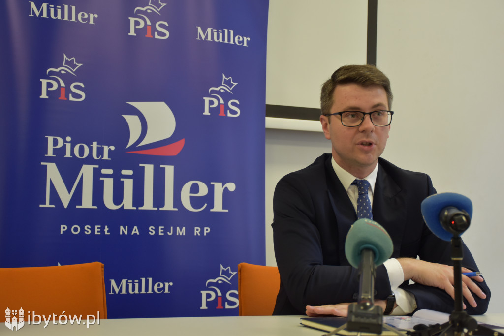 Rzecznik rządu PIOTR MÜLLER na spotkaniu w Bytowie