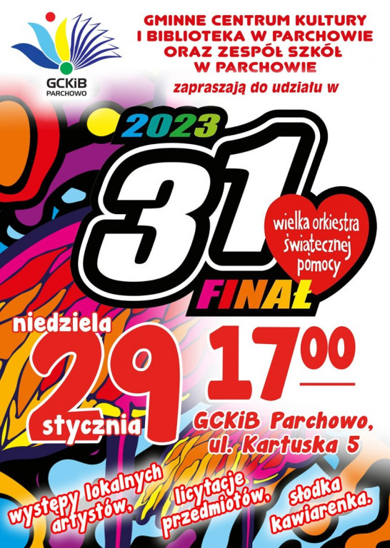 31. finał WOŚP w pow. bytowskim! [PROGRAM]