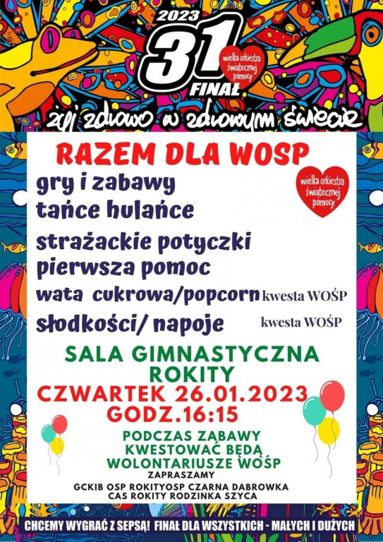 31. finał WOŚP w pow. bytowskim! [PROGRAM]