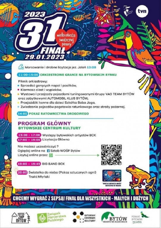 31. finał WOŚP w pow. bytowskim! [PROGRAM]