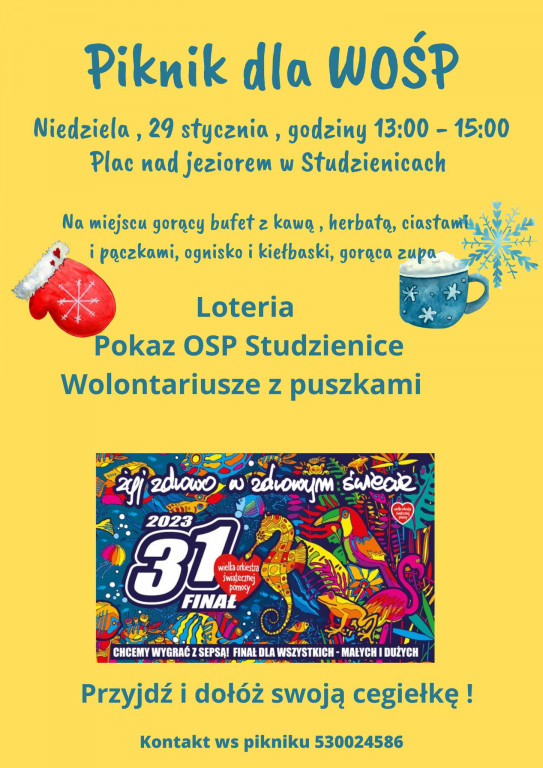 31. finał WOŚP w pow. bytowskim! [PROGRAM]