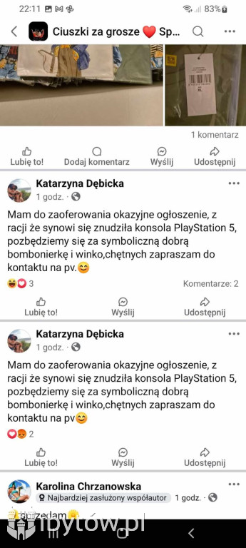 PlayStation za WINO I CZEKOLADKI?