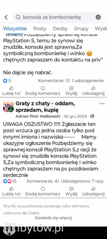 PlayStation za WINO I CZEKOLADKI?