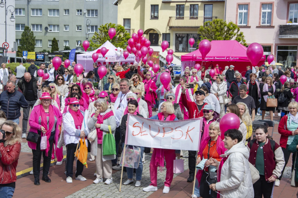 Tłumy na Bytowskim Marszu Różowej Wstążki! [FOTO]