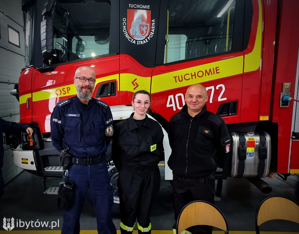Krew, która ratuje – mundurowi dali przykład w Tuchomiu