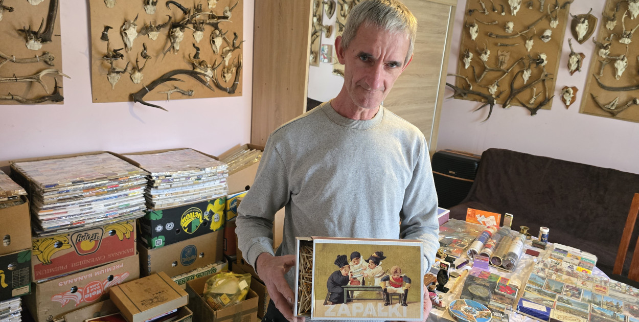 Mężczyzna z ZAPAŁKAMI. NIEZWYKŁA KOLEKCJA Wiesława Mierzejewskiego