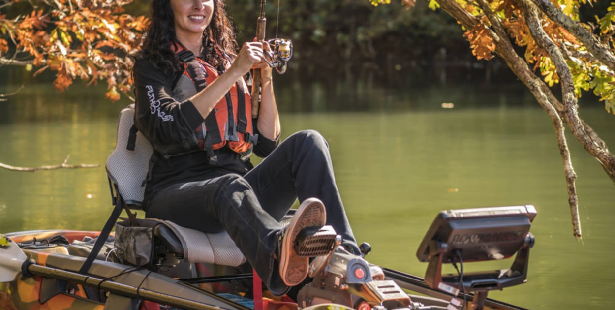 Kajak wędkarski na pedały