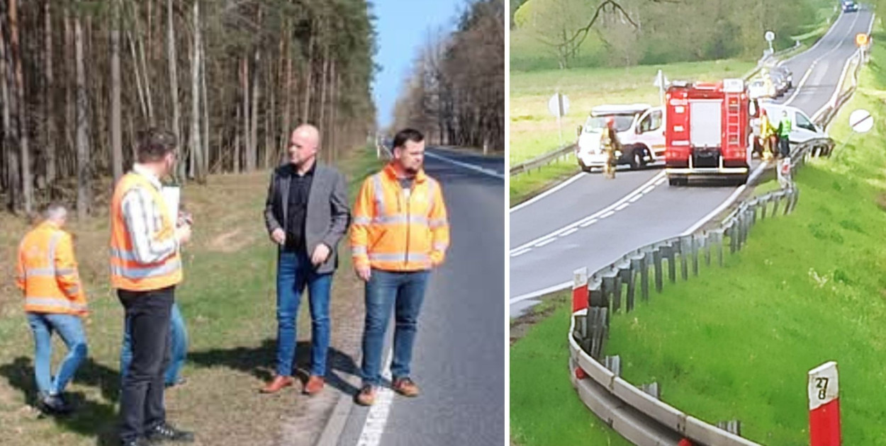 Wójt Daniel Chwarzyński ogłosił, że udało się zwiększyć bezpieczeństwo na newralgicznych fragmentach drogi krajowej nr 21