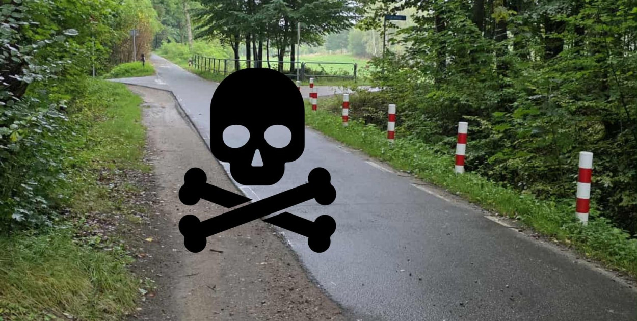 Na bytowskiej ścieżce rowerowej zginął 74-letni mężczyzna 