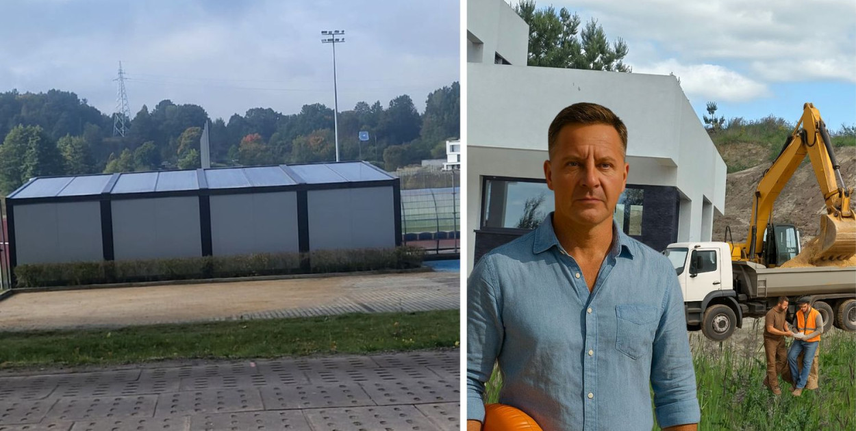Prezes Domżalski zlecił wywiezienie piasku z terenów sportowych, który sam tam wcześniej przywiózł ze swojej działki w Mądrzechowie
