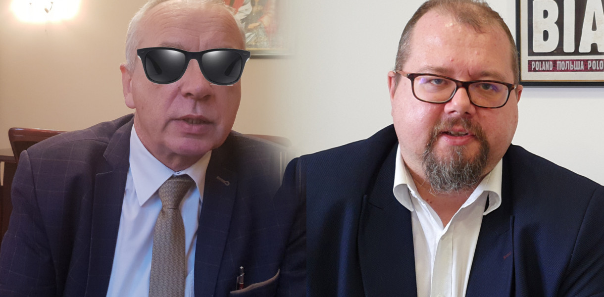 Burmistrz Ryszard Sylka i burmistrz Białego Boru Paweł Mikołajewski