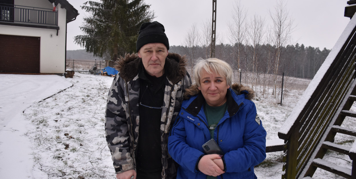 Mariusz i Iwona Winiarscy obawiają się, że za płotem ich posesji powstanie kopalnia kruszywa