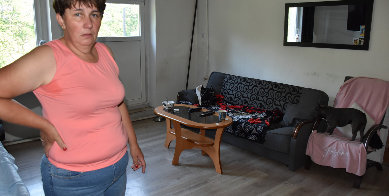 Halina Ekman pokazuje pokój, w którym przez kilka lat mieszkała rodzina, w której doszło do wypadku 