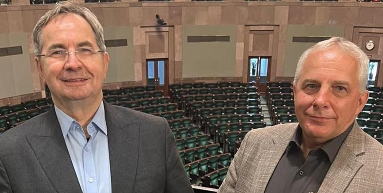 Starosta Leszek Waszkiewicz i poseł Stanisław Lamczyk w Sejmie
