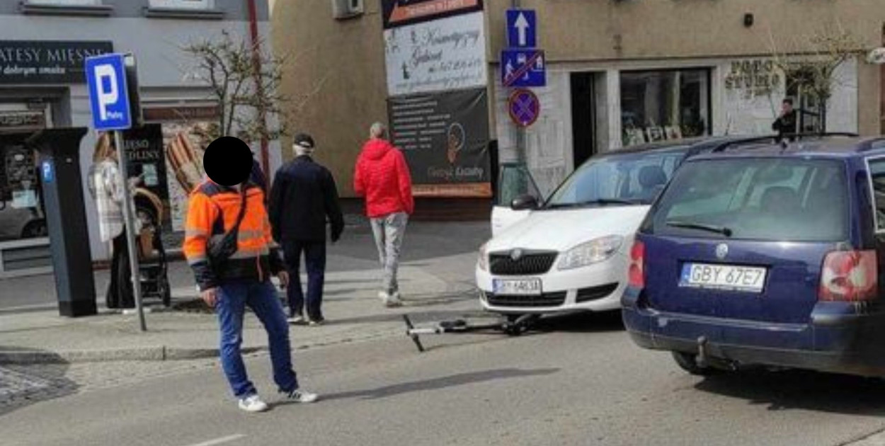 Na ulicy Wojska Polskiego w Bytowie doszło do potrącenia 8-letniego chłopca jadącego hulajnogą