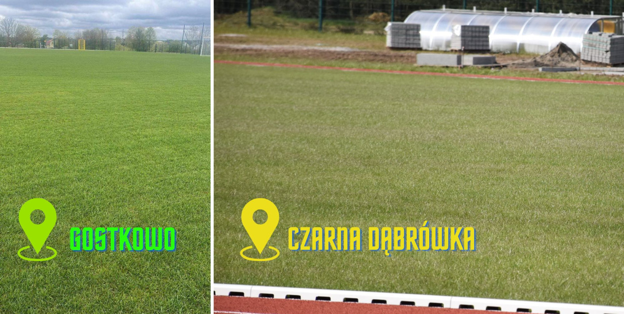 Według zgłaszającego murawa na nowym boisku w Gostkowie prezentuje się zdecydowanie lepiej