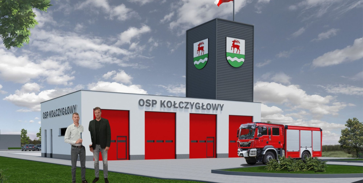 Remizę OSP w Kołćzygłowach zbuduje firma Wojciecha Cyrzana