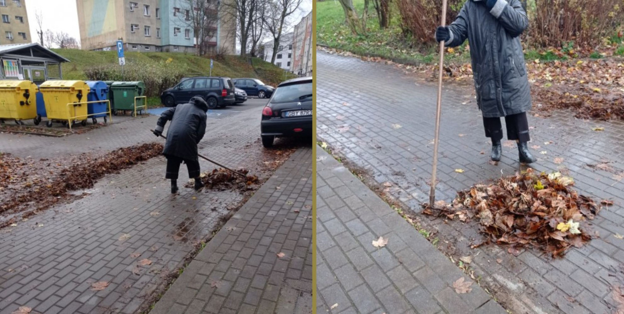 Mieszkańcy ulicy Szewskiej sami zaczęli sprzątać osiedlowe drogi i chodniki