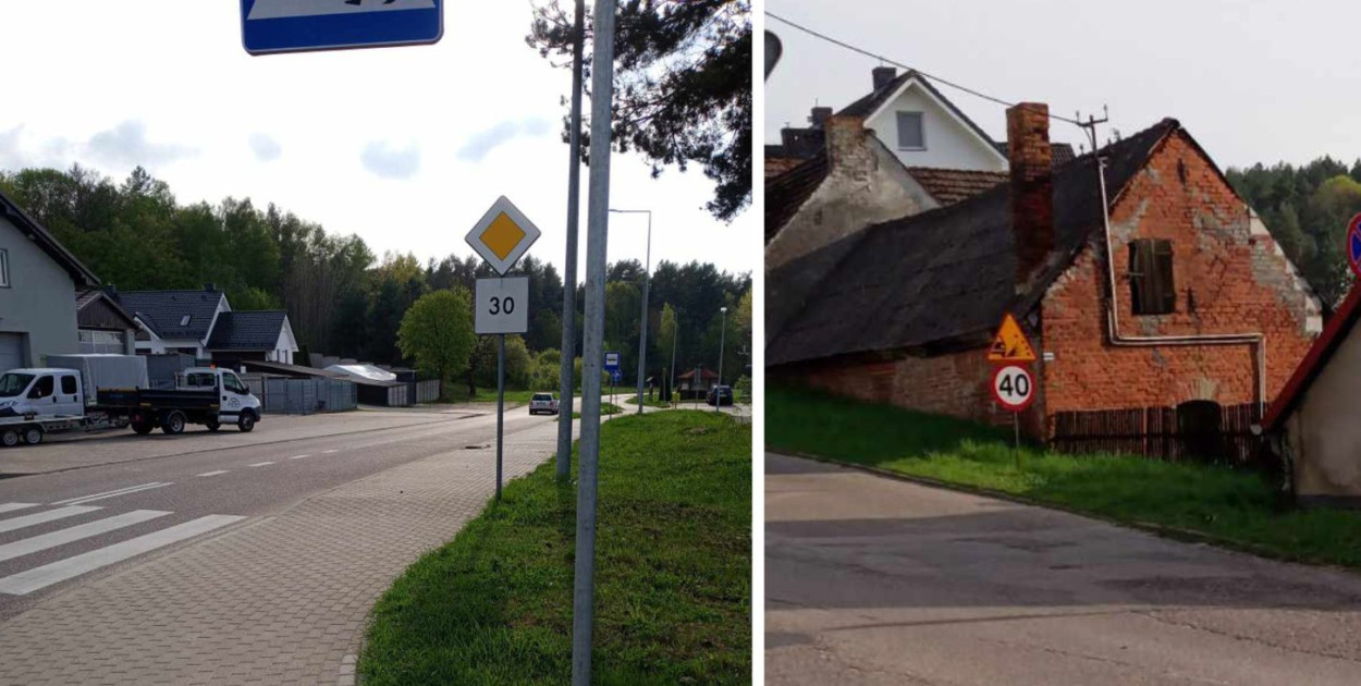 Drogowcy przez pomyłkę ustawili na ul. Leśnej znaki ograniczenia prędkości do 40 km/h, podczas gdy obowiązuje tam ograniczenie 30 km/h