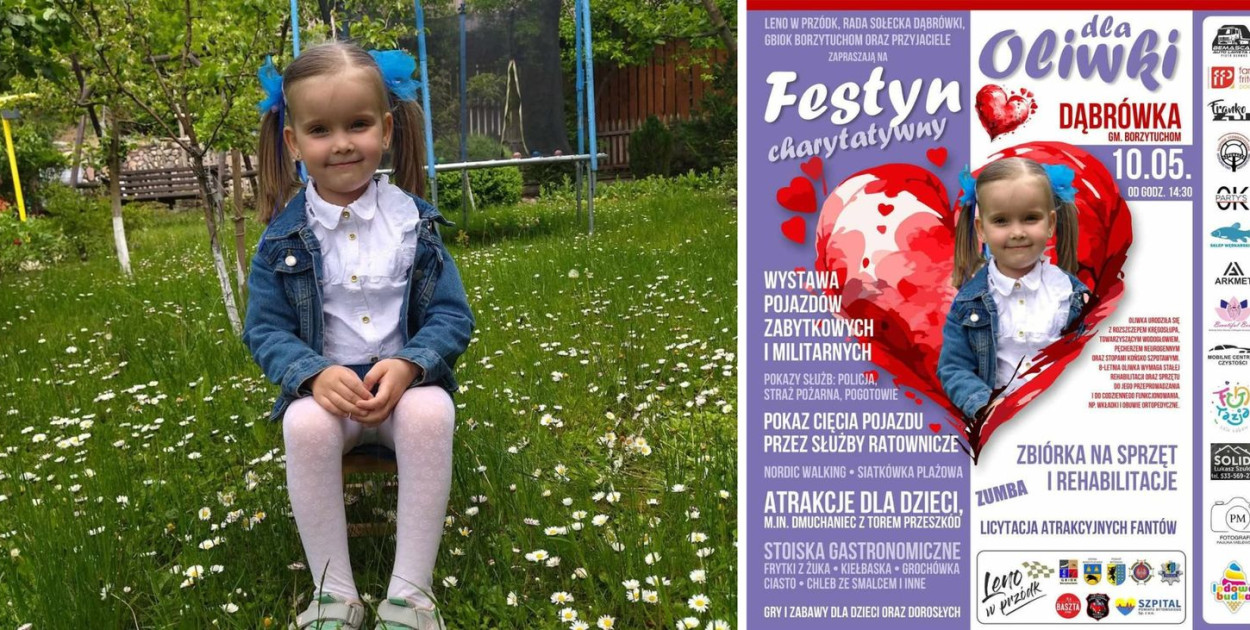 Grupa dobrych ludzi organizuje festyn charytatywny dla ośmioletniej Oliwii