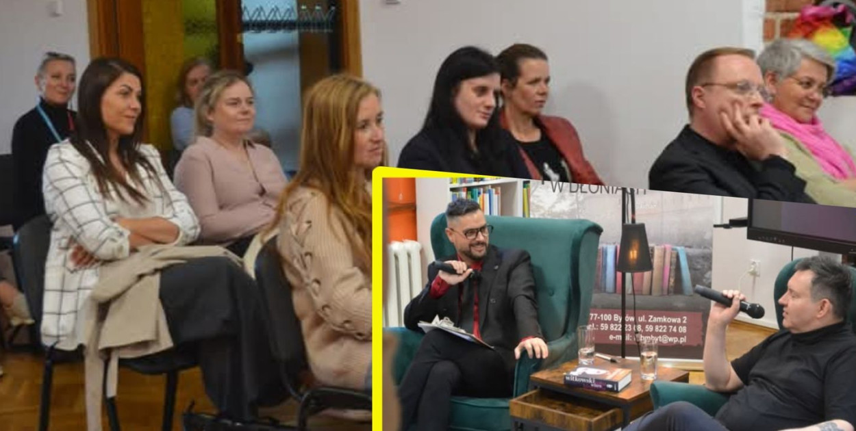 Pisarz Michał Witkowski spotkał się z czytelnikami w bytowskiej bibliotece