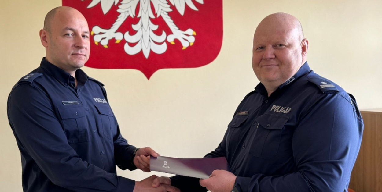 Komisarz Robert Bubeła został nowym komendantem komisariatu Policji w Miastku