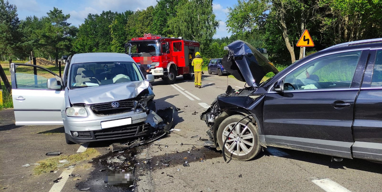 Wstępnie ustalono, że przyczyną wypadku na drodze krajowej nr 20 było wymuszenie pierwszeństwa przejazdu 