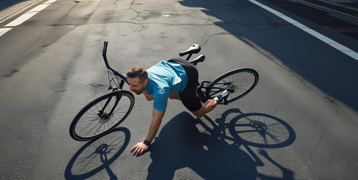 W Bytowie na ulicy Kołłątaja przewrócił się rowerzysta, który trafił do szpitala