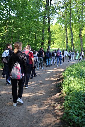 Z plecakiem po Ziemi Bytowskiej. Ponad 400 uczniów odkrywało lokalne skarby-478