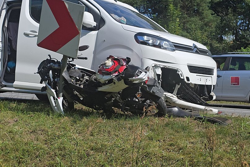 Młody gdynianin wjechał motocyklem w 53-letnią Niemkę