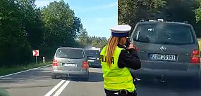 SZALONA JAZDA pirata drogowego w Volkswagenie