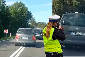 SZALONA JAZDA pirata drogowego w Volkswagenie [WIDEO]-19915