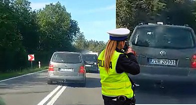 SZALONA JAZDA pirata drogowego w Volkswagenie [WIDEO]-19915