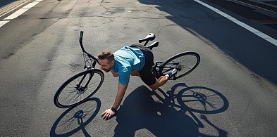 Wywrotka rowerzysty na ul. Kołłątaja-20524