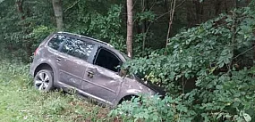 Pijany kierowca wjechał w drzewo. Miał ZAKAZ!