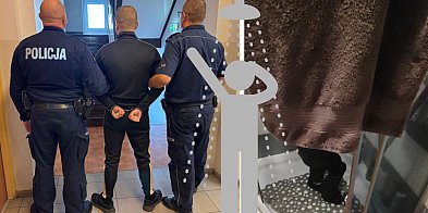 POSZUKIWANY ukrył się pod prysznicem – w ubraniach-21334