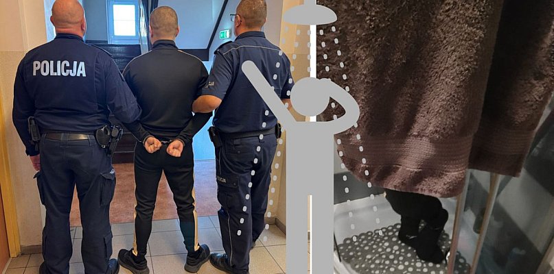 POSZUKIWANY ukrył się pod prysznicem – w ubraniach - 21334