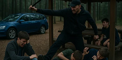 ATAK na leśnym placu zabaw. Z pałką na dzieci-21446
