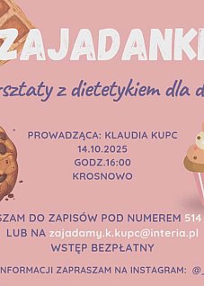 Zajęcia z dietetykiem dziecięcym w Krosnowie