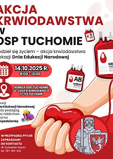 AKCJA KRWIODAWSTWA W 0 OSP TUCHOMIE