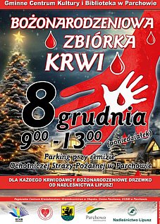 BOŻONARODZENIOWA ZBIÓRKA KRWI W PARCHOWIE