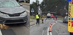 POTRĄCENIE dwóch nastolatek w Lipnicy! Lądował LPR